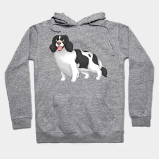 Black & White English Springer Spaniel Dog Hoodie